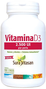 Vitamina D3 2.500 UI · Sura Vitasan · 60 perlas