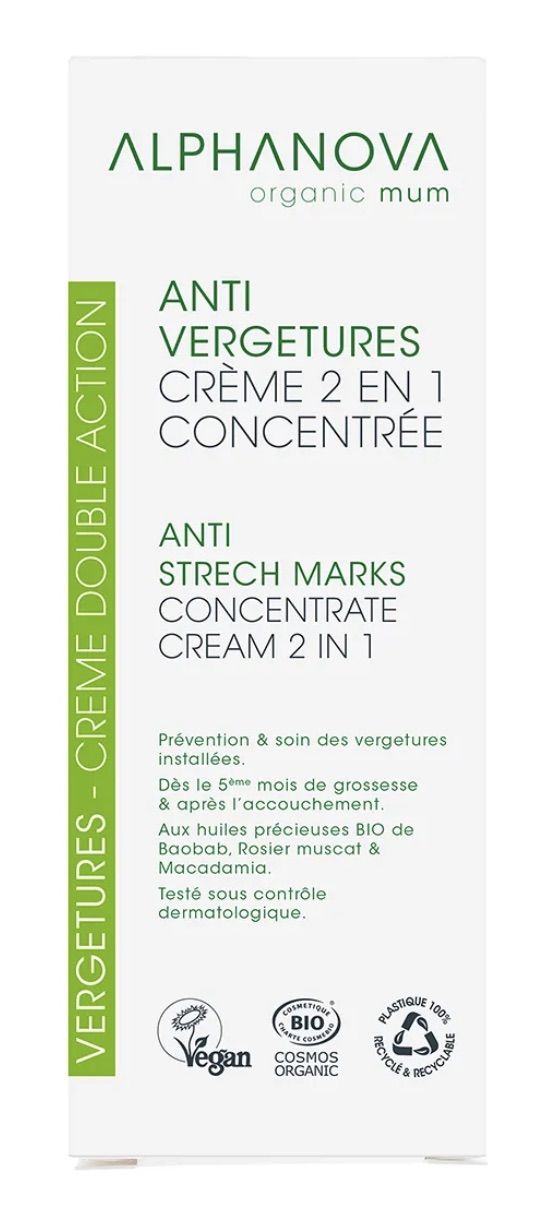 Crema Doble Acción BIO Anti-Estrías · Alphanova · 150 ml