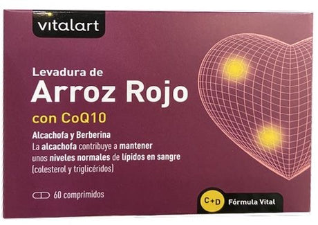 Levadura de Arroz Rojo con CoQ10 · Vitalart · 60 comprimidos