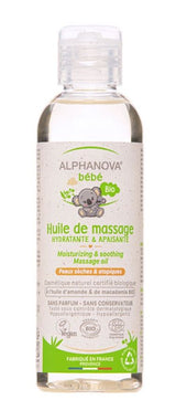 Aceite de Masaje Bebé BIO · Alphanova · 100 ml