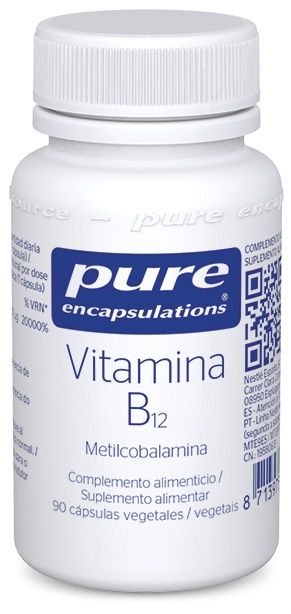 Vitamina B12 (Metilcobalamina) · Pure Encapsulations · 90 cápsulas