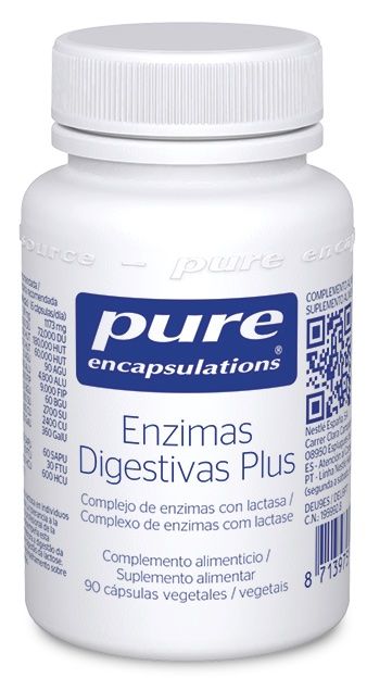 Enzimas Digestivas Plus · Pure Encapsulations · 90 cápsulas