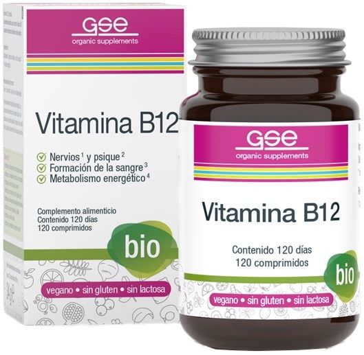 Vitamina B12 · GSE · 120 comprimidos