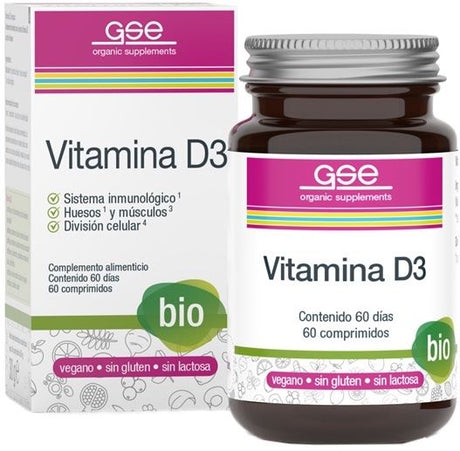 Vitamina D3 · GSE · 60 comprimidos