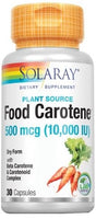 Food Carotene · Solaray · 30 cápsulas