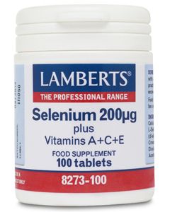 Selenio 200 mcg + Vitaminas · Lamberts · 100 comprimidos