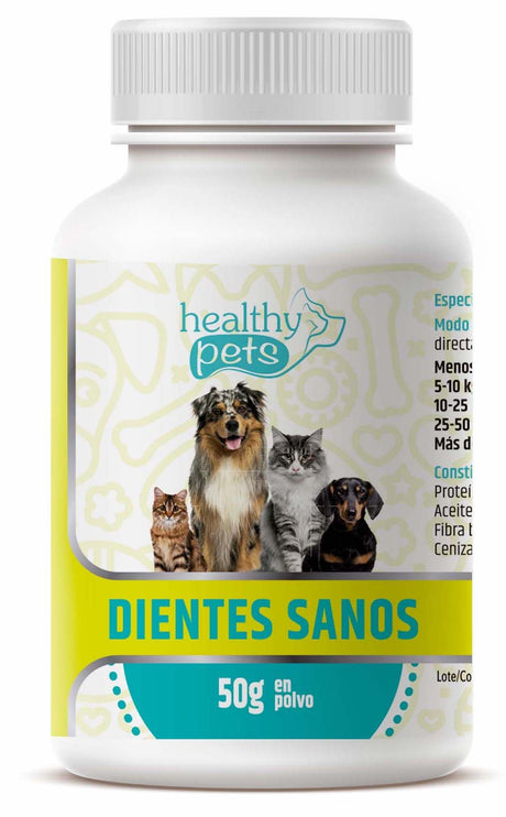 Dientes Sanos · Healthy Pets · 50 gramos