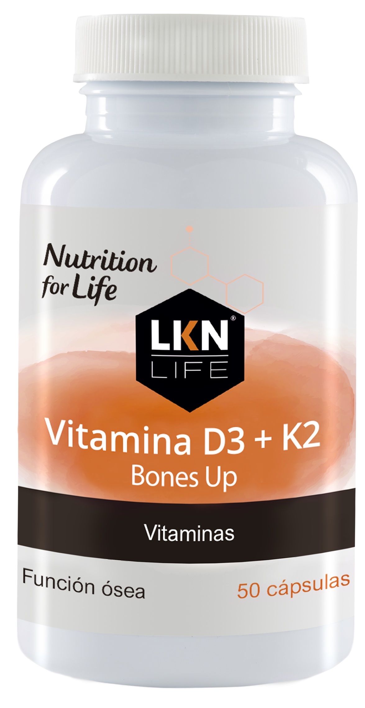 Vitamina D3 + K2 Bones Up · LKN Life · 50 cápsulas