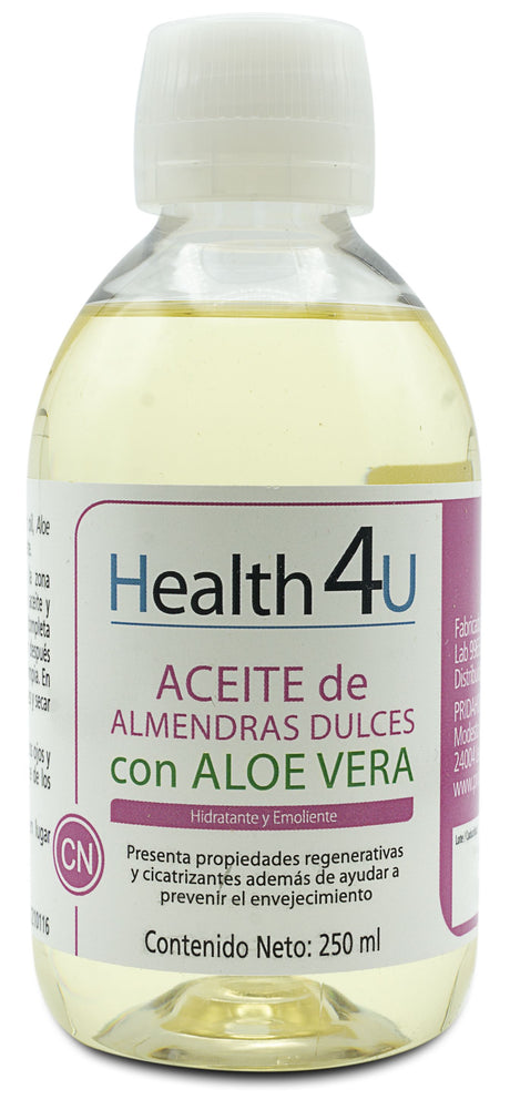 Aceite de Almendras con Aloe Vera · Health4U · 250 ml