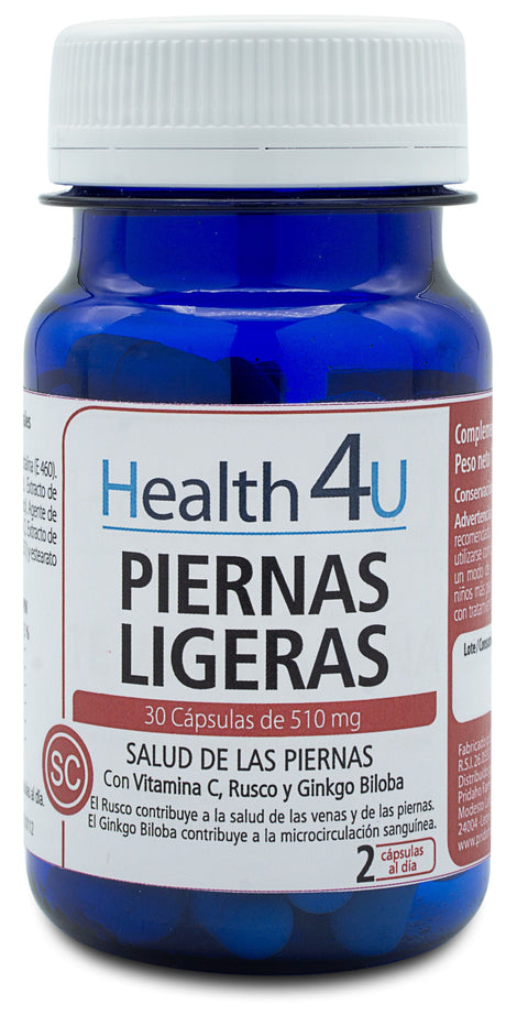 Piernas Ligeras · Health4U · 30 cápsulas