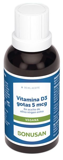 Vitamina D3 Gotas 5 mcg · Bonusan · 30 ml