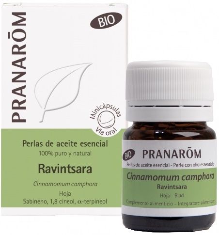 Perlas de Aceite Esencial de Ravintsara · Pranarom · 60 perlas