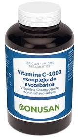 Vitamina C 1.000 (Complejo de Ascorbatos) · Bonusan · 180 comprimidos