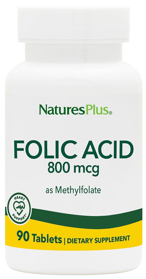 Ácido Fólico 800 mcg · Nature's Plus · 90 comprimidos