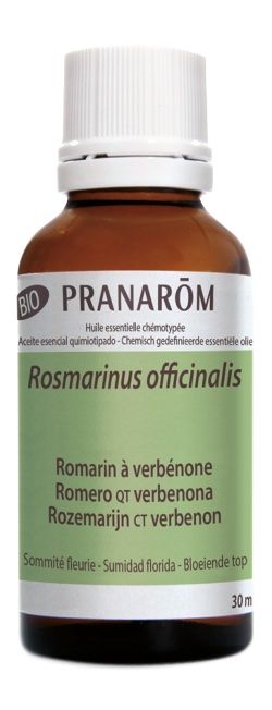 Aceite Esencial de Romero QT Verbenona Bio · Pranarom · 30 ml