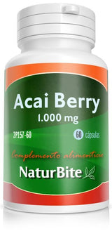 Acai Berry 1.000 mg · NaturBite · 60 cápsulas