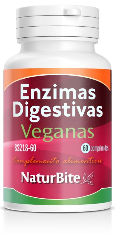 Enzimas Digestivas Veganas · NaturBite · 60 comprimidos