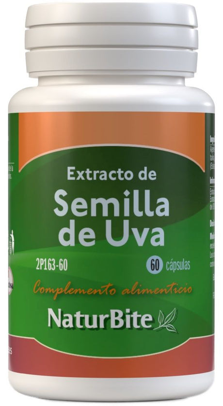 Extracto de Semillas de Uva · NaturBite · 60 cápsulas