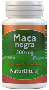 Maca Negra 500 mg · NaturBite · 60 comprimidos