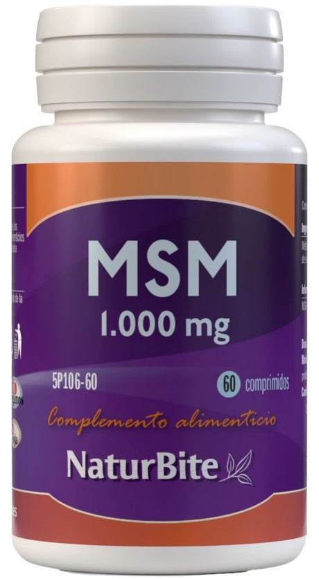 MSM 1.000 mg · NaturBite · 60 comprimidos