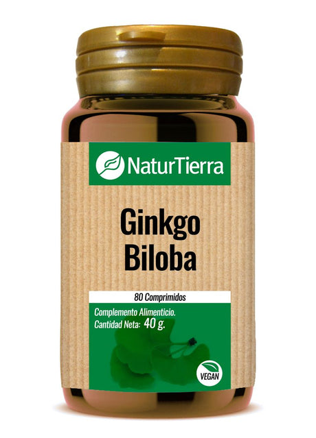 Ginkgo Biloba · NaturTierra · 80 comprimidos