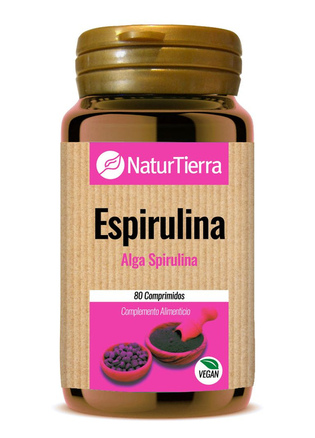 Espirulina · NaturTierra · 80 comprimidos