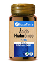 Ácido Hialurónico + Zinc · NaturTierra · 30 cápsulas