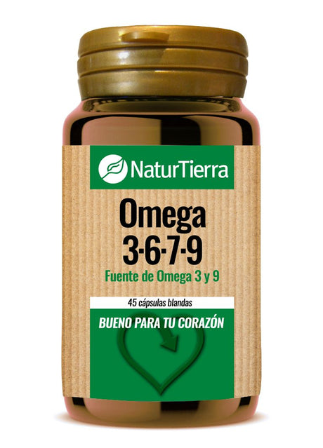 Omega 3-6-7-9 · NaturTierra · 45 cápsulas