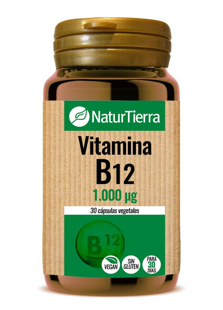 Vitamina B12 · NaturTierra · 30 cápsulas