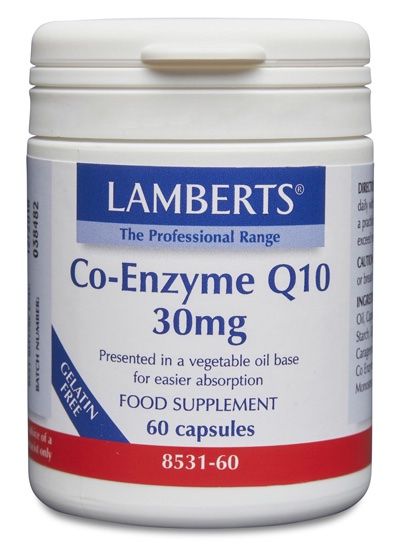 Co-Enzima Q10 30 mg · Lamberts · 60 cápsulas