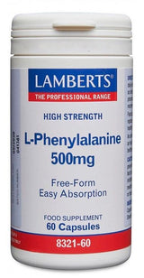 L-Fenilalanina 500 mg · Lamberts · 60 cápsulas