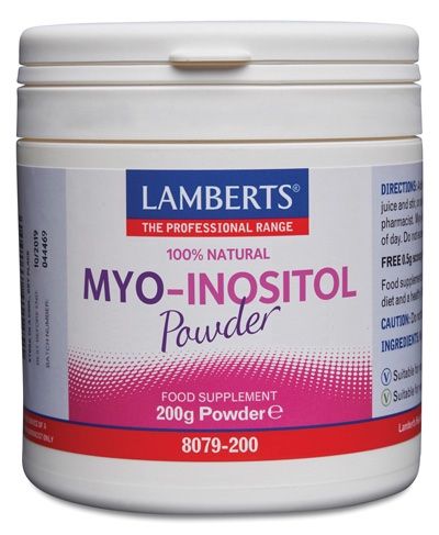 MYO Inositol · Lamberts · 200 gramos