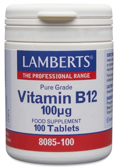 Vitamina B12 100 mcg  · Lamberts · 100 comprimidos