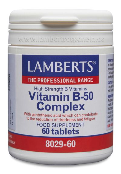 Vitamina B50 Complex · Lamberts · 60 comprimidos