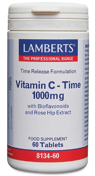 Vitamina C - Liberación Sostenida 1.000 mg · Lamberts · 60 comprimidos