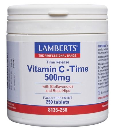 Vitamina C - Liberación Sostenida 500 mg · Lamberts · 250 comprimidos