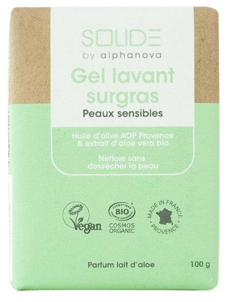 Gel de Baño Sólido para Piel Sensible · Alphanova · 100 gramos