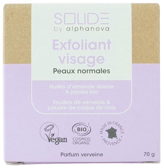 Exfoliante Facial Sólido · Alphanova · 70 gramos