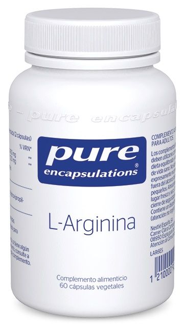 L-Arginina · Pure Encapsulations · 60 cápsulas