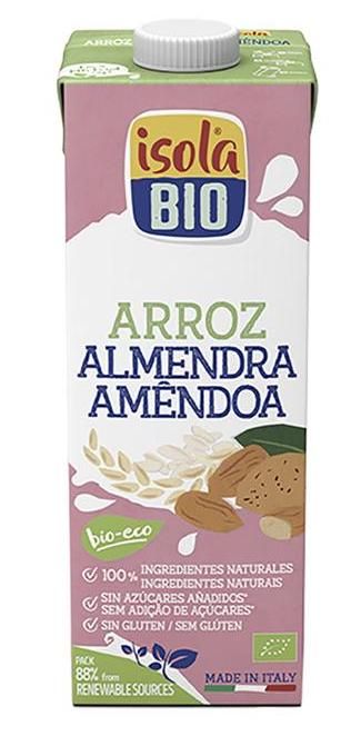 Bebida de Arroz y Almendras · Isola Bio · 1 litro