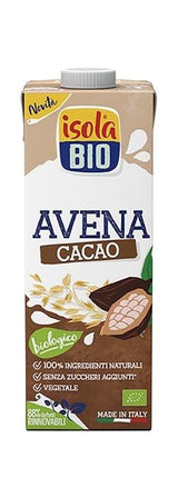 Bebida de Avena y Cacao sin Azúcares Añadidos · Isola Bio · 1 litro