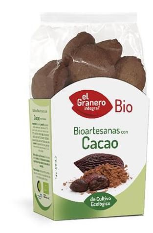 Galletas Artesanas con Cacao · El Granero Integral · 220 gramos.