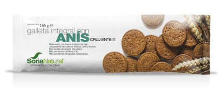 Galleta Integral con Anís · Soria Natural · 165 gramos