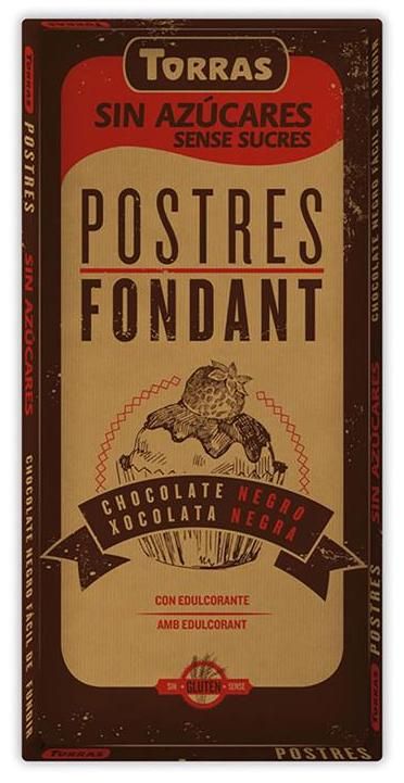 Chocolate para Fundir Sin Azúcar para Postres · Torras · 200 gramos