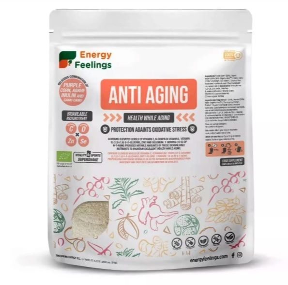 AntiAging - Batido Antioxidante Eco · Energy Feelings · 500 gramos