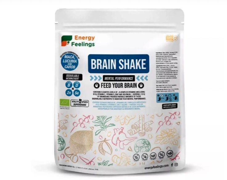 Brain Shake 2.0 - Rendimiento Intelectual Eco · Energy Feelings · 500 gramos