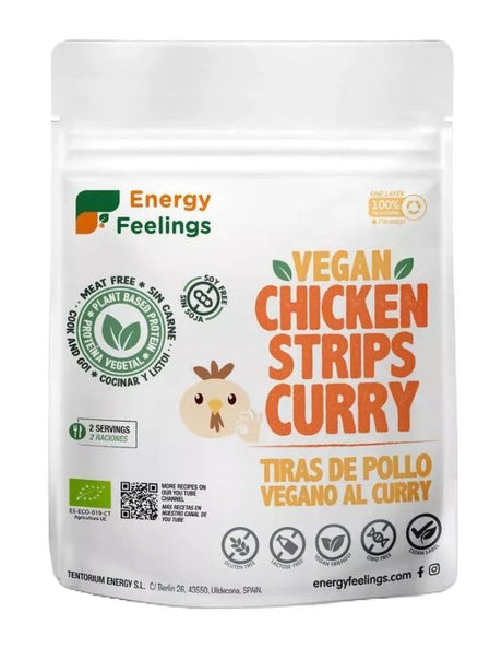 Pollo al Curry en Tiras · Energy Feelings · 165 gramos [Caducidad 01/2025]