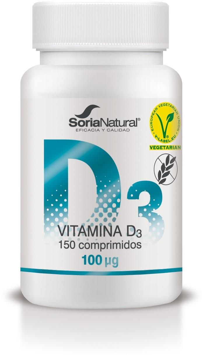 Vitamina D3 - Liberación Sostenida · Soria Natural · 150 comprimidos