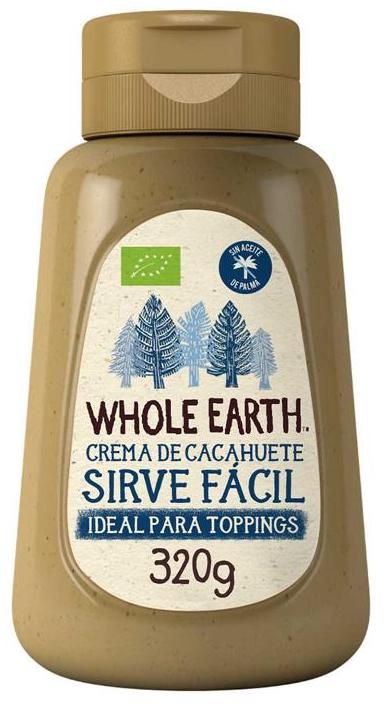 Crema de Cacahuete Sirve Fácil · Whole Earth · 320 gramos