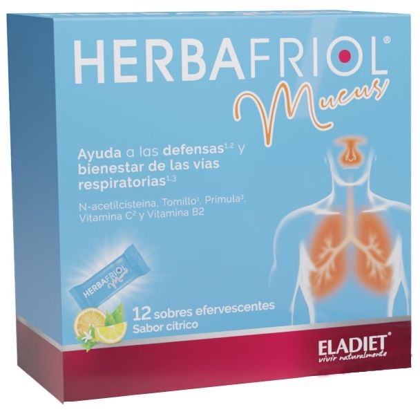 Herbafriol Mucus · Eladiet · 12 sticks